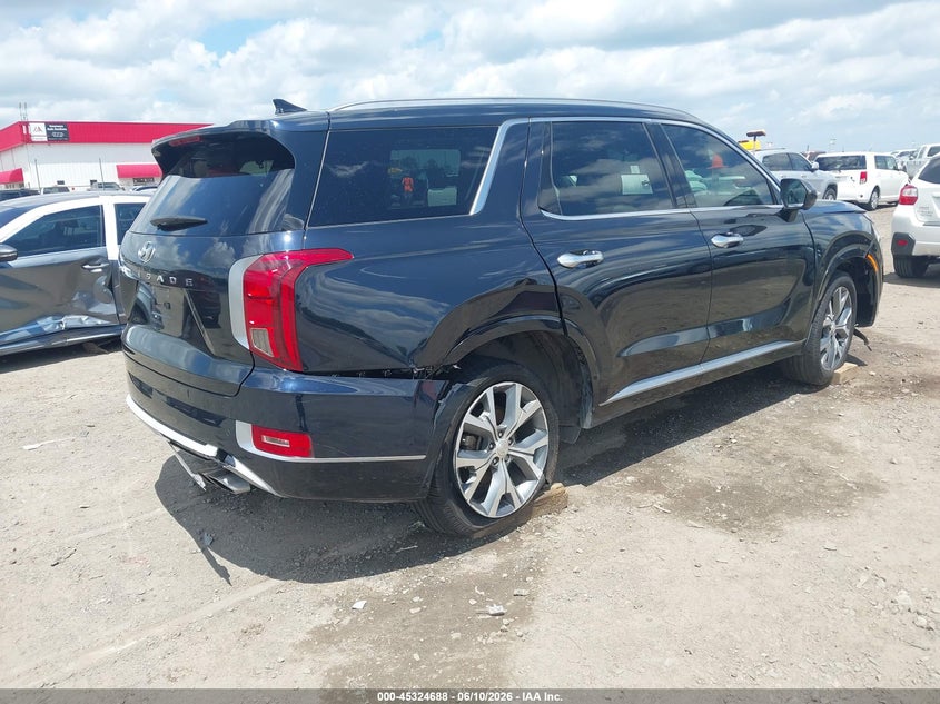 2021 Hyundai Palisade VIN KM8R54HEXMU221079 IAAI salvage auction — FRONT & REAR, Salvage (Texas), sold $4,050 on 2026-07-15 (photo 4)