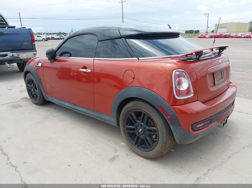 2014 Mini Coupe VIN WMWSX3C59ET772710 IAAI salvage auction — NORMAL WEAR, Salvage (Texas), sold $2,100 on 2026-09-05 (photo 3)