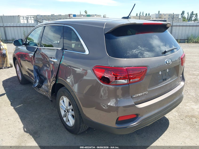 2020 Kia Sorento VIN 5XYPG4A38LG635864 IAAI salvage auction — SIDE, Salvage (California), sold $6,500 on 2026-07-07 (photo 3)