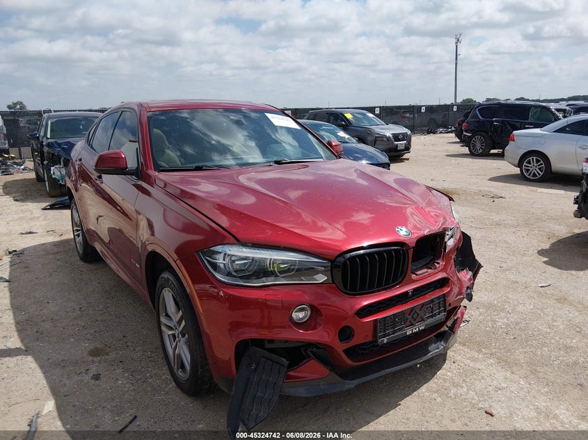 2015 BMW X6 VIN 5UXKU2C50F0F94969 IAAI salvage auction — FRONT END, Original (Texas), sold $25 on 2026-07-29 (photo 1)