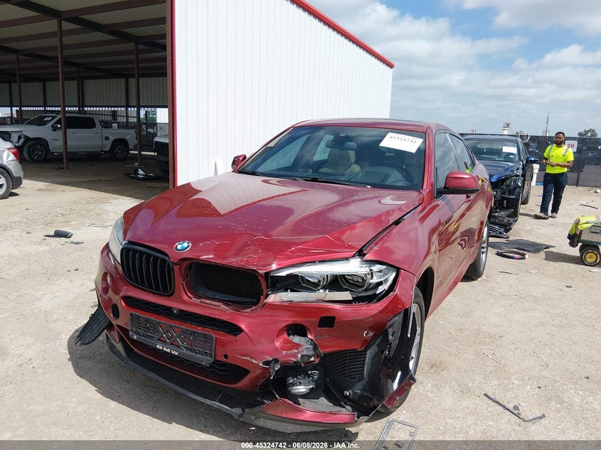 2015 BMW X6 VIN 5UXKU2C50F0F94969 IAAI salvage auction — FRONT END, Original (Texas), sold $25 on 2026-07-29 (photo 2)