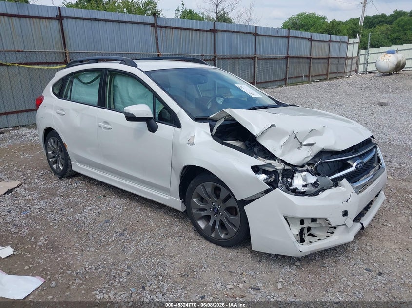 2016 Subaru Impreza VIN JF1GPAP6XG9278524 IAAI salvage auction — FRONT END, Salvage (Ohio), sold $700 on 2026-07-29 (photo 1)