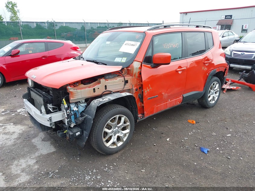 2018 Jeep Renegade VIN ZACCJBBB8JPG99846 IAAI salvage auction — FRONT END, Mv-907A (New York), sold $625 on 2026-07-14 (photo 2)