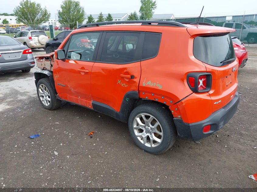 2018 Jeep Renegade VIN ZACCJBBB8JPG99846 IAAI salvage auction — FRONT END, Mv-907A (New York), sold $625 on 2026-07-14 (photo 3)