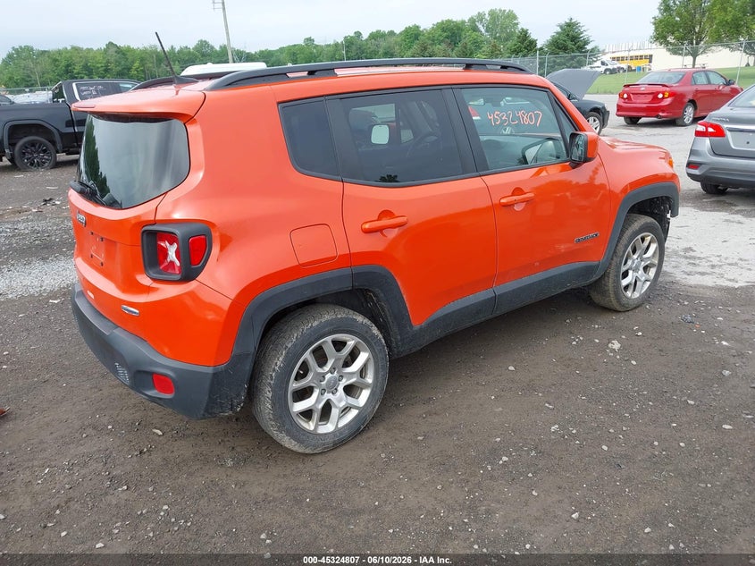 2018 Jeep Renegade VIN ZACCJBBB8JPG99846 IAAI salvage auction — FRONT END, Mv-907A (New York), sold $625 on 2026-07-14 (photo 4)