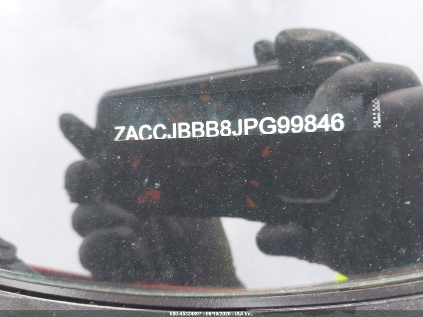 2018 Jeep Renegade VIN ZACCJBBB8JPG99846 IAAI salvage auction — FRONT END, Mv-907A (New York), sold $625 on 2026-07-14 (photo 9)
