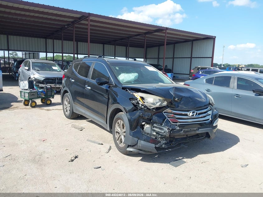 2016 Hyundai Santa fe VIN 5XYZU3LB7GG314002 IAAI salvage auction — FRONT END, Salvage Title, sold $950 on 2026-07-21 (photo 1)