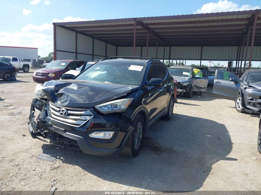 2016 Hyundai Santa fe VIN 5XYZU3LB7GG314002 IAAI salvage auction — FRONT END, Salvage Title, sold $950 on 2026-07-21 (photo 2)