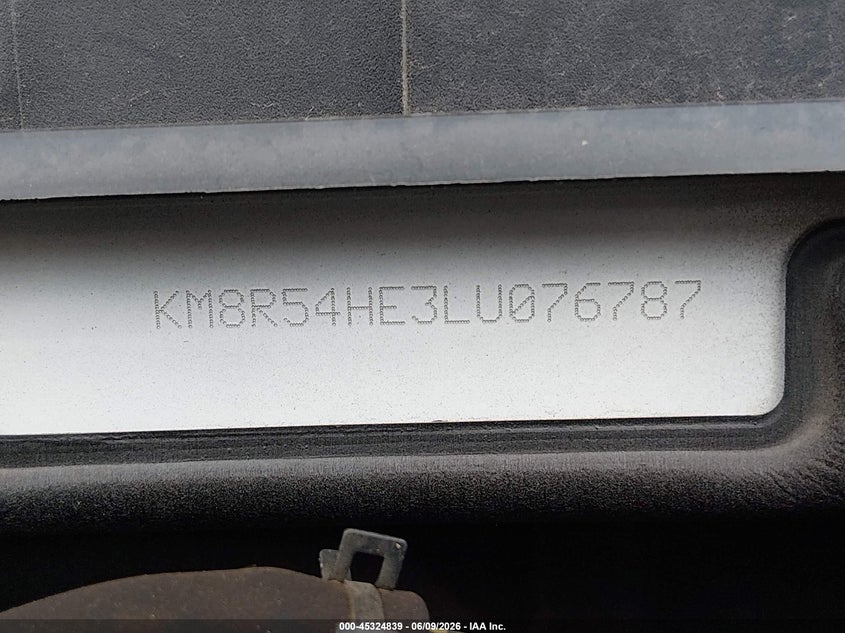2020 Hyundai Palisade VIN KM8R54HE3LU076787 IAAI salvage auction — LEFT SIDE, Salvage (Mississippi), sold $7,000 on 2026-07-16 (photo 9)