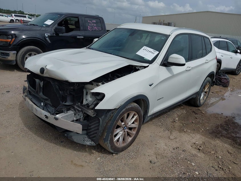 2017 BMW X3 VIN 5UXWZ7C57H0V86092 IAAI salvage auction — FRONT END, Salvage (Texas), sold $325 on 2026-07-30 (photo 2)
