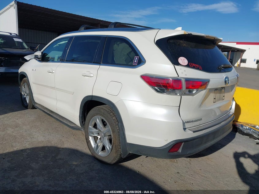 2015 Toyota Highlander VIN 5TDDCRFH9FS008467 IAAI salvage auction — FRONT END, Salvage Title, sold $4,500 on 2026-07-09 (photo 3)
