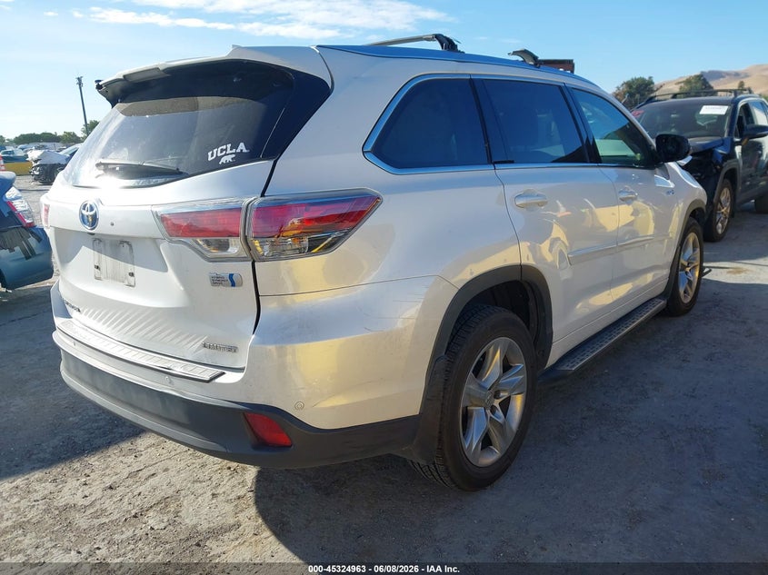 2015 Toyota Highlander VIN 5TDDCRFH9FS008467 IAAI salvage auction — FRONT END, Salvage Title, sold $4,500 on 2026-07-09 (photo 4)