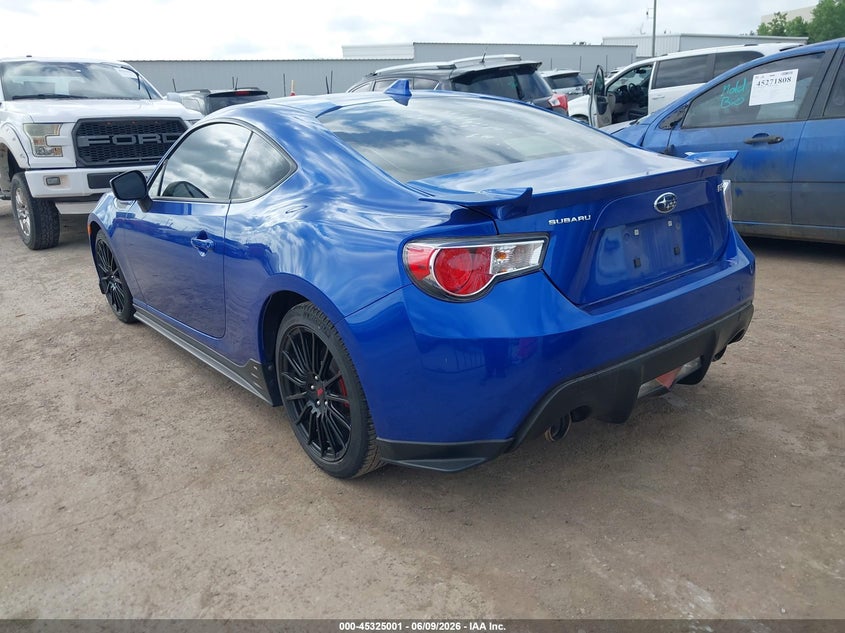2015 Subaru Brz VIN JF1ZCAC17F9601036 IAAI salvage auction — HAIL, Salvage Title, sold $5,100 on 2026-07-12 (photo 3)