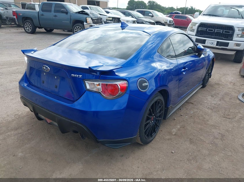 2015 Subaru Brz VIN JF1ZCAC17F9601036 IAAI salvage auction — HAIL, Salvage Title, sold $5,100 on 2026-07-12 (photo 4)