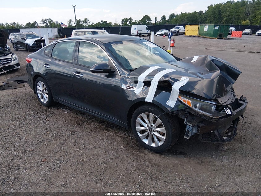 2016 Kia Optima VIN 5XXGU4L30GG088363 IAAI salvage auction — FRONT END, Salvage (South Carolina), sold $700 on 2026-07-22 (photo 1)