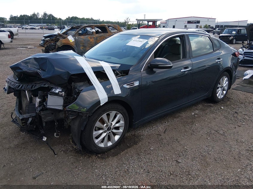 2016 Kia Optima VIN 5XXGU4L30GG088363 IAAI salvage auction — FRONT END, Salvage (South Carolina), sold $700 on 2026-07-22 (photo 2)