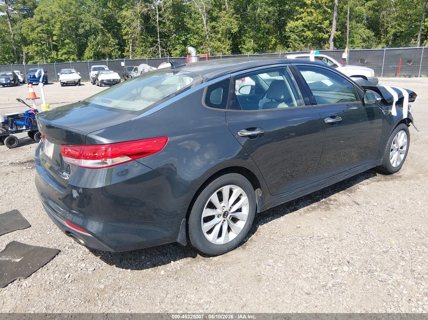 2016 Kia Optima VIN 5XXGU4L30GG088363 IAAI salvage auction — FRONT END, Salvage (South Carolina), sold $700 on 2026-07-22 (photo 4)