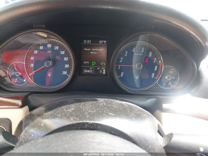 2012 Maserati Granturismo VIN ZAM45KLA8C0062362 IAAI salvage auction — FRONT END, Salvage (Illinois), sold $8,800 on 2026-07-21 (photo 7)