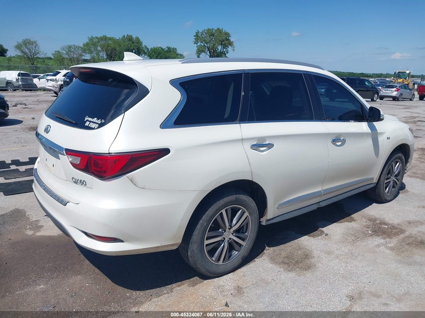 2016 Infiniti Qx60 VIN 5N1AL0MM0GC501743 IAAI salvage auction — LEFT FRONT, Salvage (Iowa), sold $2,225 on 2026-07-28 (photo 4)