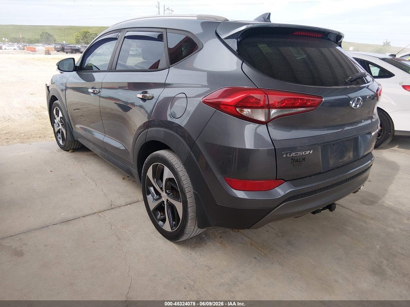 2016 Hyundai Tucson VIN KM8J33A25GU196223 IAAI salvage auction — FRONT END, Rebuildable (Florida), sold $2,700 on 2026-07-21 (photo 3)