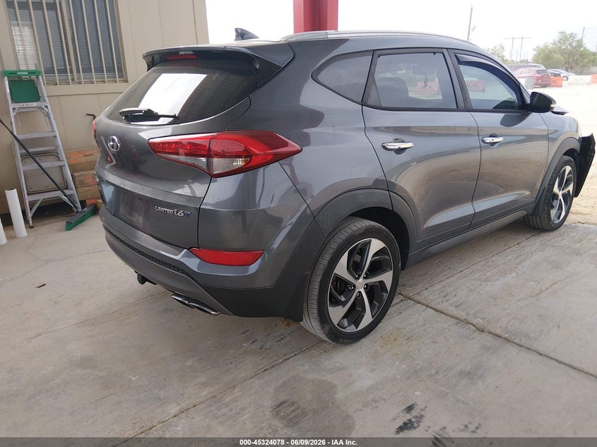 2016 Hyundai Tucson VIN KM8J33A25GU196223 IAAI salvage auction — FRONT END, Rebuildable (Florida), sold $2,700 on 2026-07-21 (photo 4)