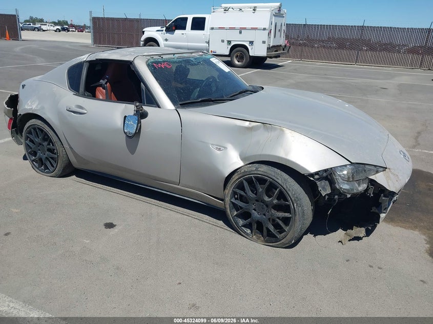 2023 Mazda Mx-5 VIN JM1NDAM74P0558015 IAAI salvage auction — ROLLOVER, Salvage Title, sold $1,800 on 2026-07-28 (photo 1)