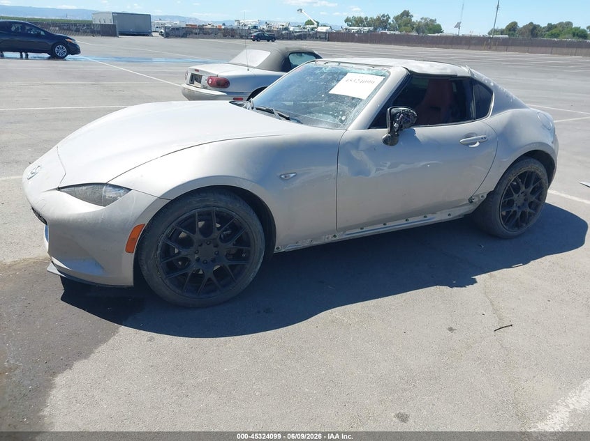 2023 Mazda Mx-5 VIN JM1NDAM74P0558015 IAAI salvage auction — ROLLOVER, Salvage Title, sold $1,800 on 2026-07-28 (photo 2)