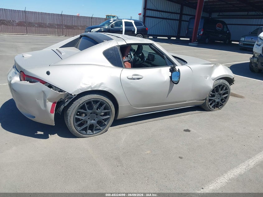 2023 Mazda Mx-5 VIN JM1NDAM74P0558015 IAAI salvage auction — ROLLOVER, Salvage Title, sold $1,800 on 2026-07-28 (photo 4)
