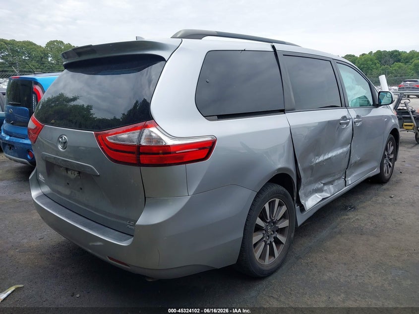 2018 Toyota Sienna VIN 5TDJZ3DC0JS189425 IAAI salvage auction — RIGHT SIDE, Salvage (North Carolina), sold $3,400 on 2026-07-09 (photo 4)