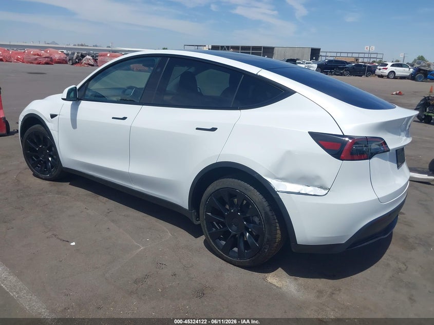 2023 Tesla Model y VIN 7SAYGDEEXPF791033 IAAI salvage auction — LEFT FRONT, Salvage (Arizona), sold $11,000 on 2026-07-21 (photo 3)