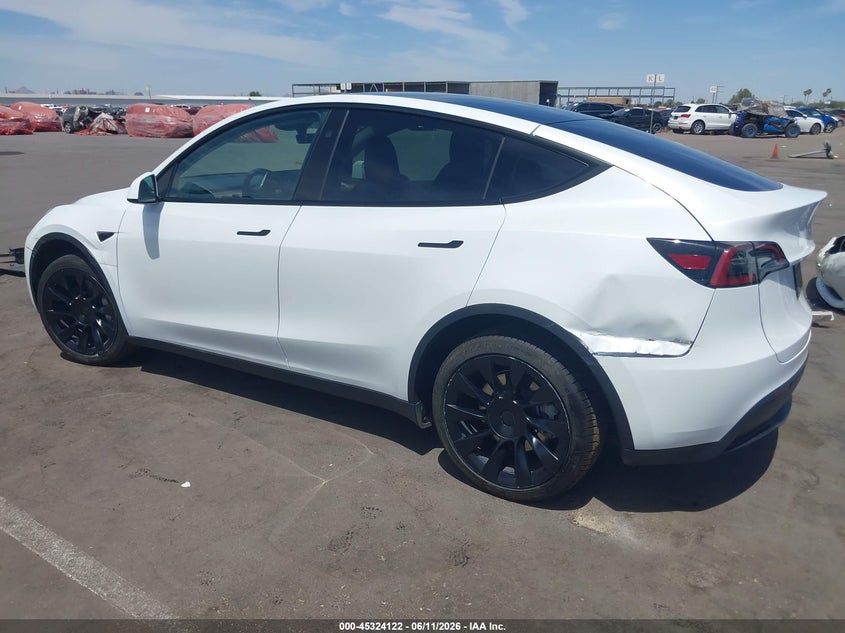2023 Tesla Model y VIN 7SAYGDEEXPF791033 IAAI salvage auction — LEFT FRONT, Salvage (Arizona), sold $11,000 on 2026-07-21 (photo 6)