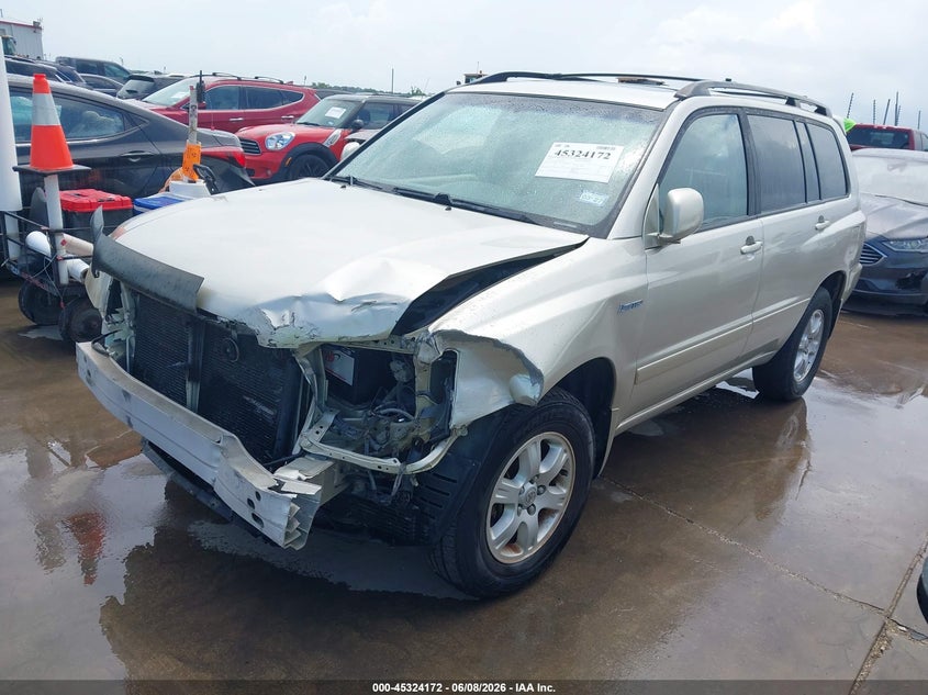 2003 Toyota Highlander VIN JTEHF21A730099811 IAAI salvage auction — LEFT FRONT, Salvage (Texas), sold $675 on 2026-07-14 (photo 2)
