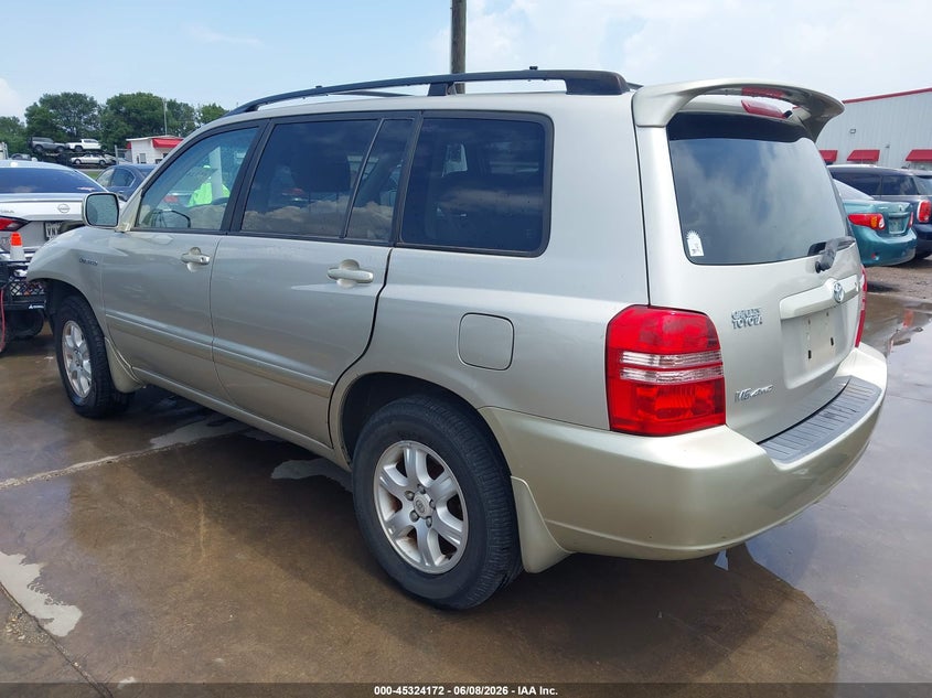 2003 Toyota Highlander VIN JTEHF21A730099811 IAAI salvage auction — LEFT FRONT, Salvage (Texas), sold $675 on 2026-07-14 (photo 3)