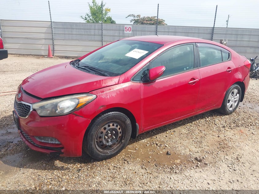 2015 Kia Forte VIN KNAFX4A60F5416316 IAAI salvage auction — NORMAL WEAR, Clear (Alabama), sold $450 on 2026-07-07 (photo 2)