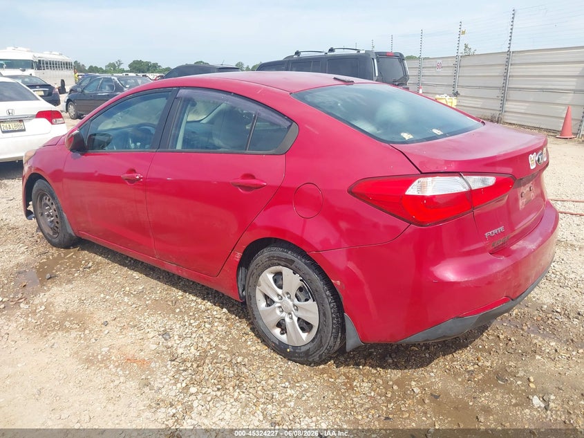 2015 Kia Forte VIN KNAFX4A60F5416316 IAAI salvage auction — NORMAL WEAR, Clear (Alabama), sold $450 on 2026-07-07 (photo 3)