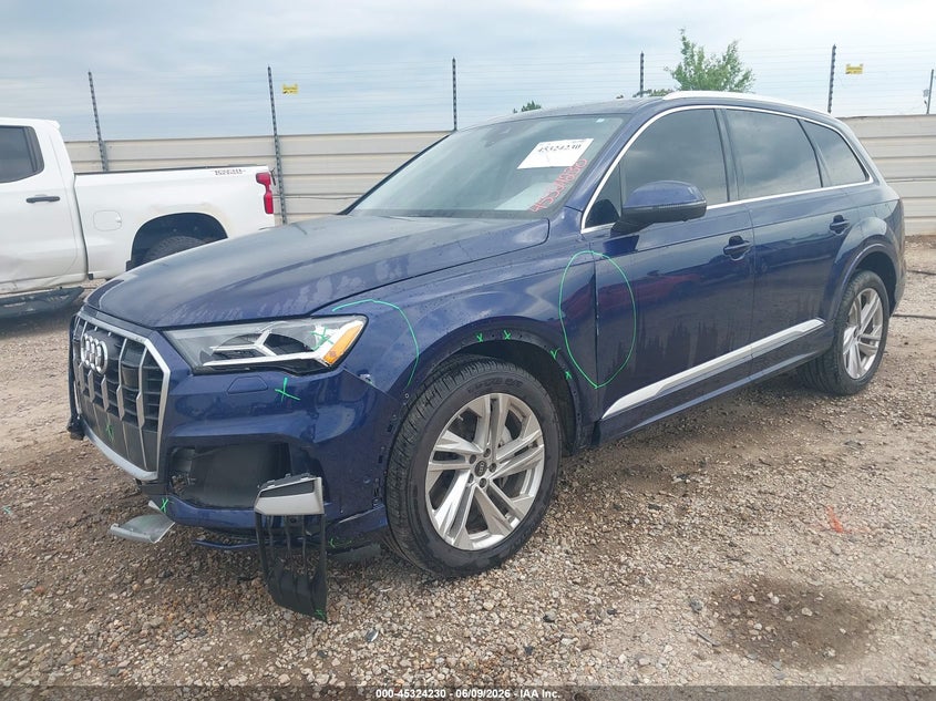 2022 Audi Q7 VIN WA1LXBF77ND012066 IAAI salvage auction — FRONT END, Salvage (Alabama), sold $14,300 on 2026-07-14 (photo 2)