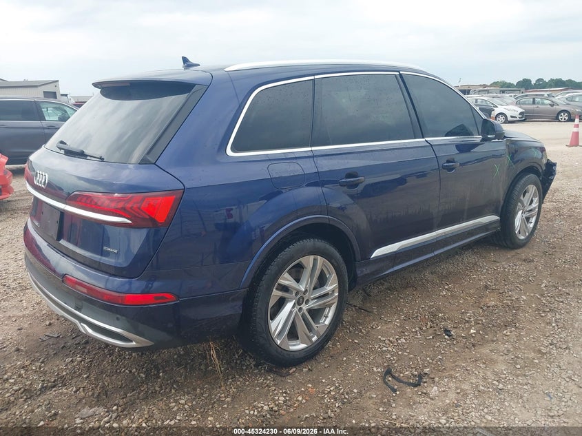 2022 Audi Q7 VIN WA1LXBF77ND012066 IAAI salvage auction — FRONT END, Salvage (Alabama), sold $14,300 on 2026-07-14 (photo 4)