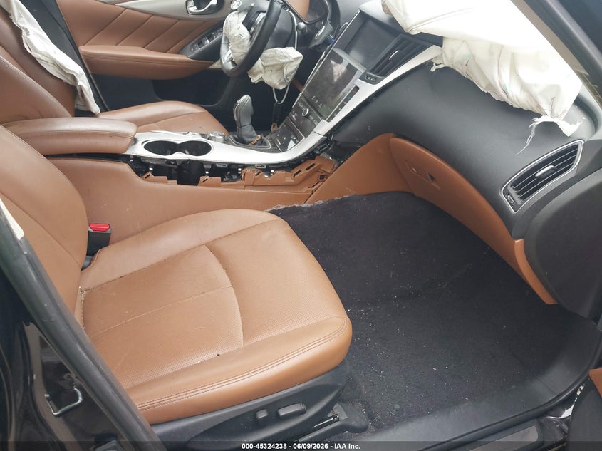 2023 Infiniti Q50 VIN JN1EV7BR1PM543293 IAAI salvage auction — LEFT SIDE, Salvage - Greater Than 75% (Maryland), sold $2,600 on 2026-07-28 (photo 5)