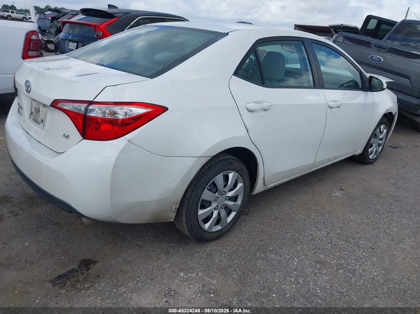 2016 Toyota Corolla VIN 5YFBURHE3GP546521 IAAI salvage auction — FRONT END, Original (Texas), sold $2,900 on 2026-07-16 (photo 4)