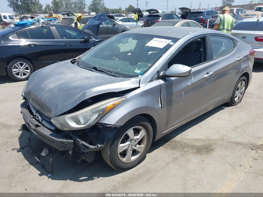 2016 Hyundai Elantra VIN KMHDH4AE2GU504267 IAAI salvage auction — NORMAL WEAR, Salvage Title, sold $900 on 2026-07-22 (photo 2)