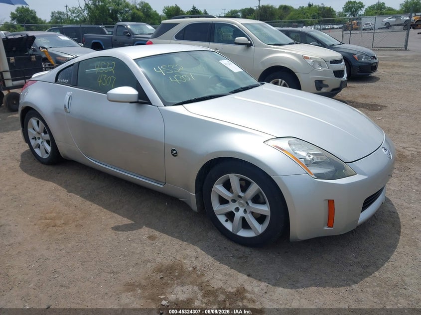 2004 Nissan 350z VIN JN1AZ34E94T050842 IAAI salvage auction — NORMAL WEAR, Clear (Virginia), sold $1,550 on 2026-07-21 (photo 1)