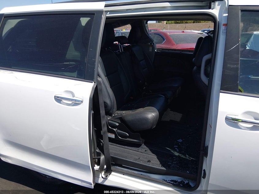 2016 Toyota Sienna VIN 5TDXK3DC8GS745536 IAAI salvage auction — REAR END, Salvage Certificate (California), sold $1,400 on 2026-07-10 (photo 8)