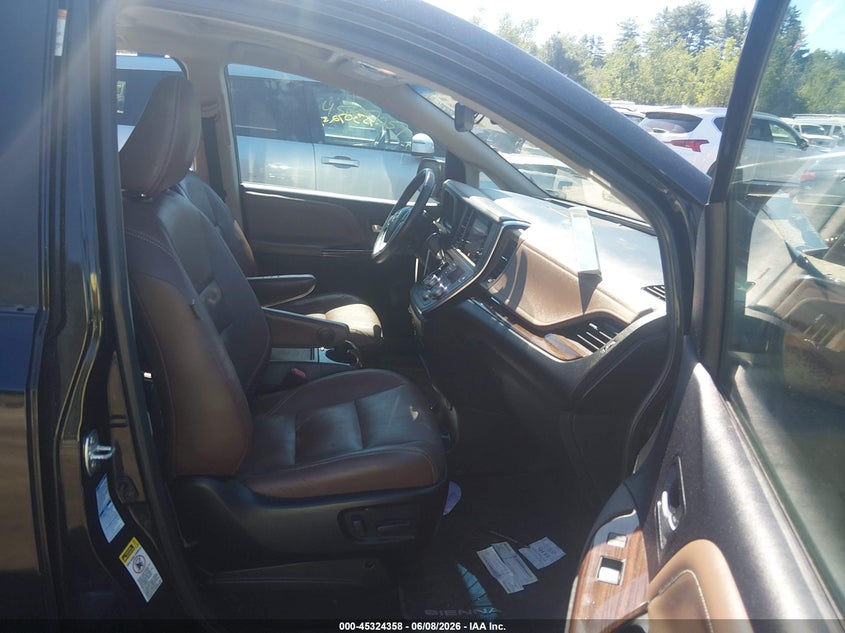 2015 Toyota Sienna VIN 5TDDK3DC3FS102836 IAAI salvage auction — RIGHT REAR, Salvage (Massachusetts), sold $5,500 on 2026-08-01 (photo 5)