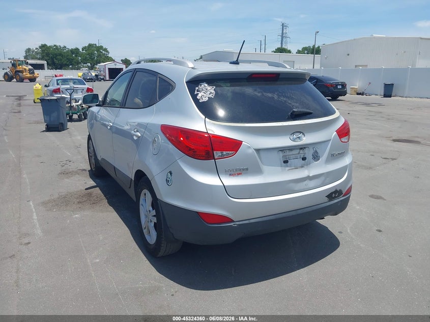 2013 Hyundai Tucson VIN KM8JU3AC5DU770417 IAAI salvage auction — FRONT END, Rebuildable (Florida), sold $325 on 2026-07-29 (photo 3)