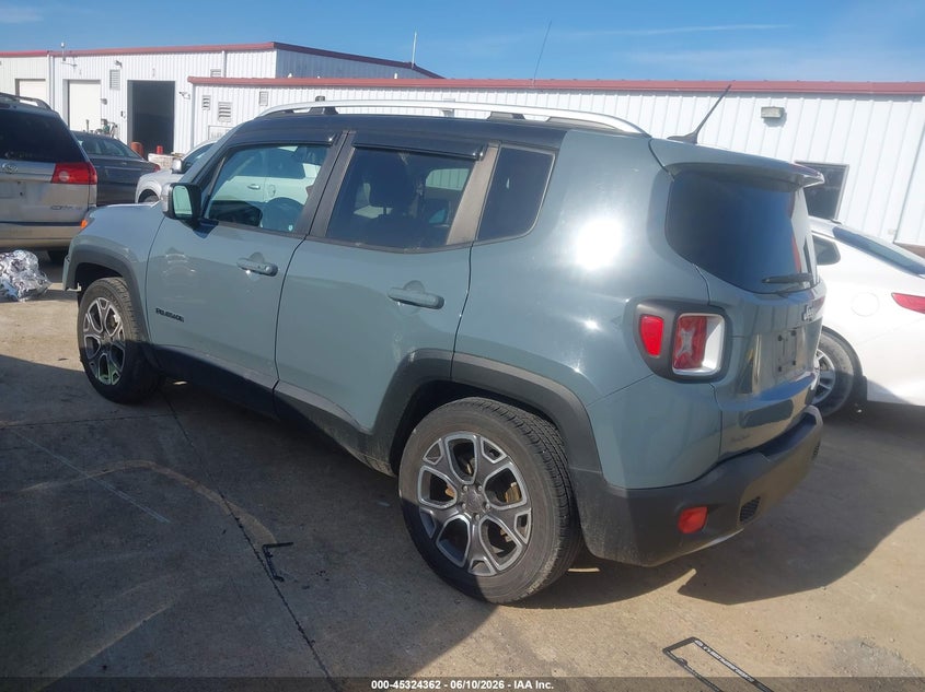 2017 Jeep Renegade VIN ZACCJADBXHPG29458 IAAI salvage auction — FRONT END, Salvage (Illinois), sold $1,300 on 2026-08-11 (photo 3)