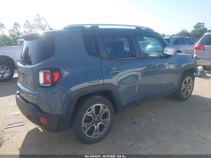 2017 Jeep Renegade VIN ZACCJADBXHPG29458 IAAI salvage auction — FRONT END, Salvage (Illinois), sold $1,300 on 2026-08-11 (photo 4)