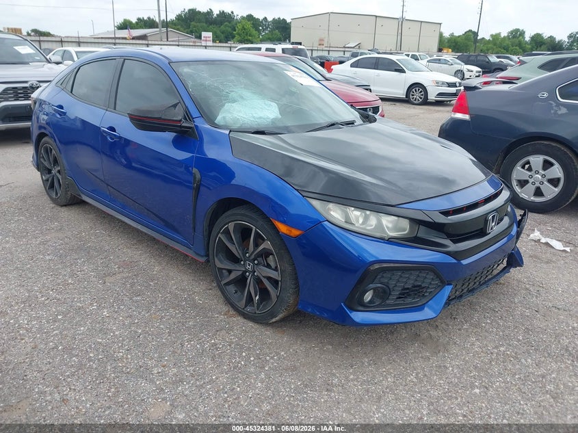 2017 Honda Civic VIN SHHFK7H46HU222218 IAAI salvage auction — LEFT FRONT, Salvage Title, sold $3,050 on 2026-07-15 (photo 1)