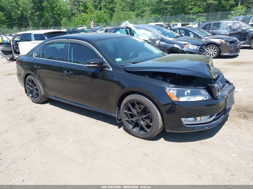 2015 Volkswagen Passat VIN 1VWBT7A34FC018734 IAAI salvage auction — FRONT END, Salvage (Massachusetts), sold $1,000 on 2026-08-01 (photo 1)