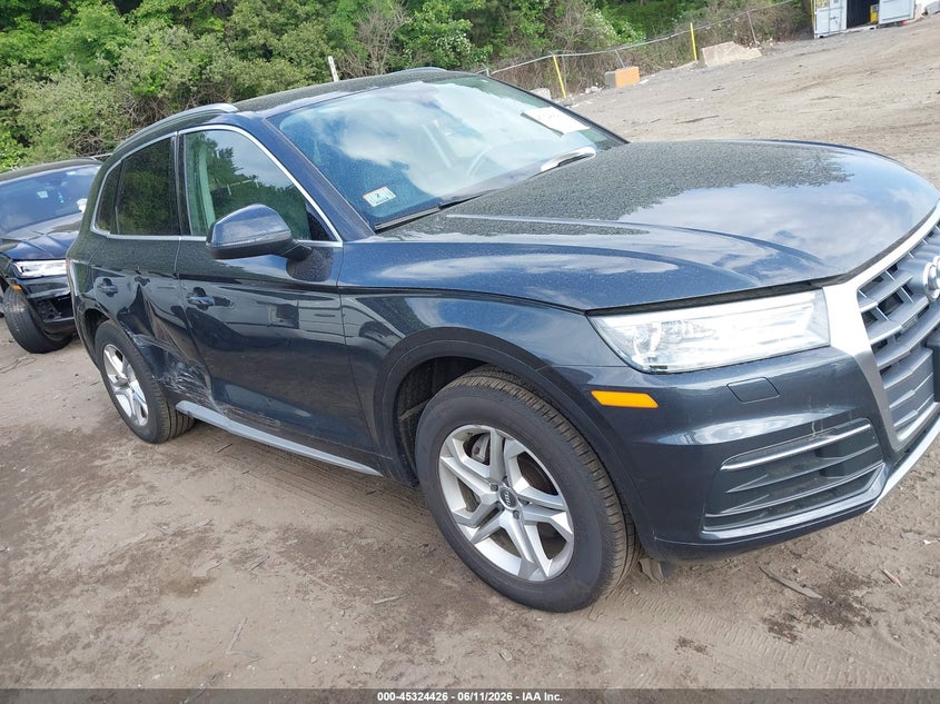 2019 Audi Q5 VIN WA1ANAFY5K2136814 IAAI salvage auction — FRONT END, Salvage (Massachusetts), sold $5,225 on 2026-07-21 (photo 1)
