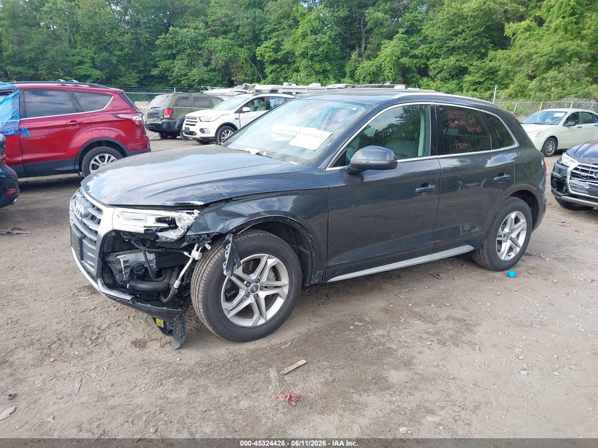 2019 Audi Q5 VIN WA1ANAFY5K2136814 IAAI salvage auction — FRONT END, Salvage (Massachusetts), sold $5,225 on 2026-07-21 (photo 2)